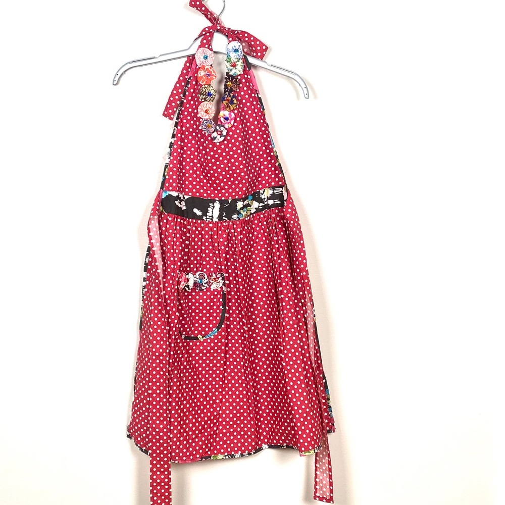 NWOT Flirty Red Apron